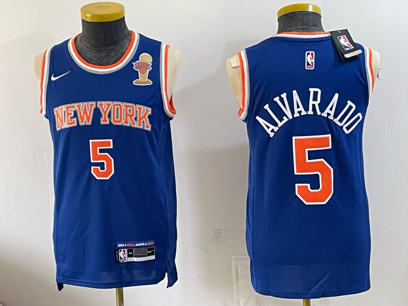 Men New York Knicks #3 Hart blue 2026 Nike NBA jersey 0630003